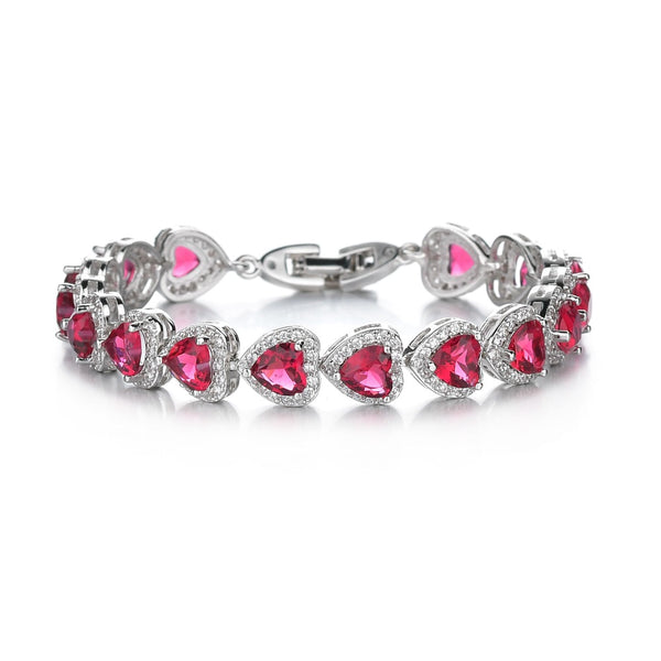 Heart Bracelet - Micro-Paved Crystal Zircon Jewelry, Exquisite and Luxurious, Women's High-End Gift